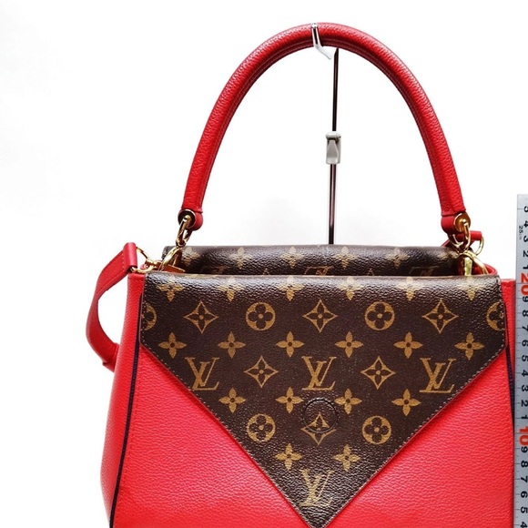 Louis Vuitton Monogram Red and Brown Satchel - Picture 2 of 11